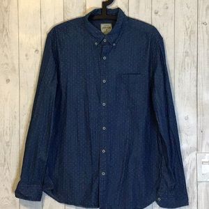 EUC Young Men’s Premium Indigo Button Down Shirt